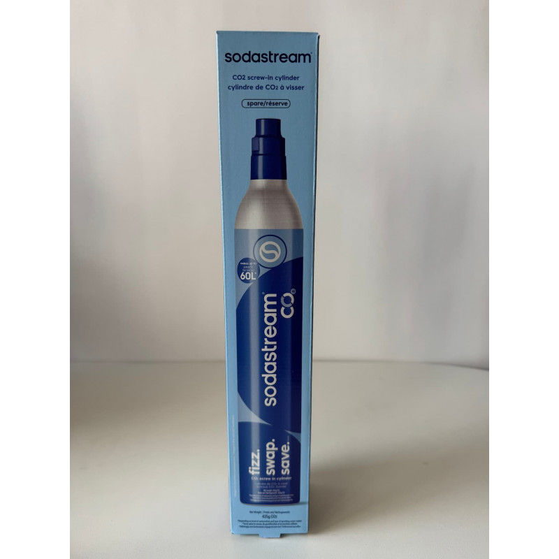 Cilindro de CO2 de substituição SodaStream Alcojet com gás, azul