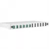 Caixa de fusão EFB Elektronik extensível SC 50/125 µm OM3, 12 pigtails, 6 acopladores