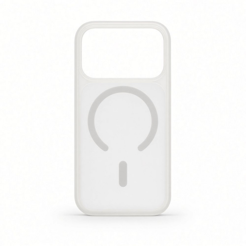 Capa MagSafe 2 em 1 Evelatus Silver-Shield Skin Feel para Apple iPhone 18 Pro, transparente mate