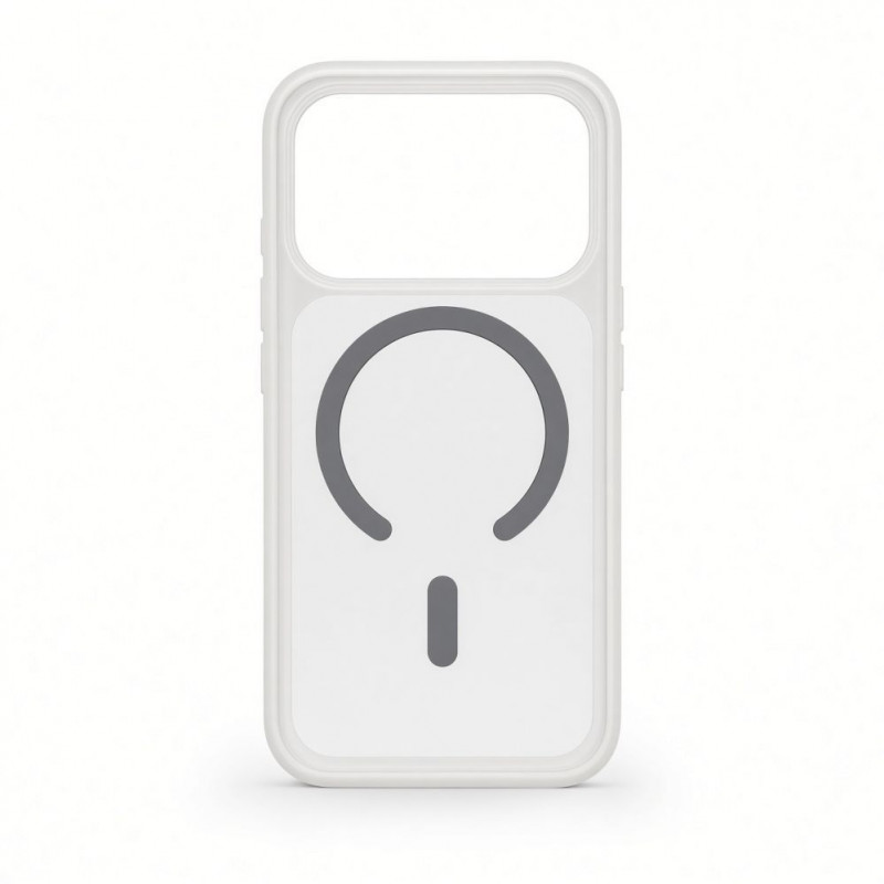 Capa MagSafe 2 em 1 Evelatus Silver-Shield Skin Feel para Apple iPhone 18 Pro, transparente mate