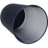 Cesto de papéis WEDO Office em rede metálica, 18 l, redondo, preto, altura 350 mm