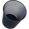 Cesto de papéis WEDO Office em rede metálica, 18 l, redondo, preto, altura 350 mm