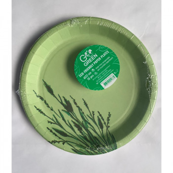 Gogreen Reed Go Green pratos de cartão ecológicos Ø22 cm 10 unid.