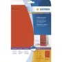 HERMA etiquetas de arquivo especiais de adesão permanente, papel mate opaco, vermelho, 38 x 297 mm, 100 unid. (20 folhas x 5)
