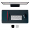 Leitz tapete de secretária, 700 x 360 mm, couro reciclado, liso, cinzento-escuro (5385-00-89)