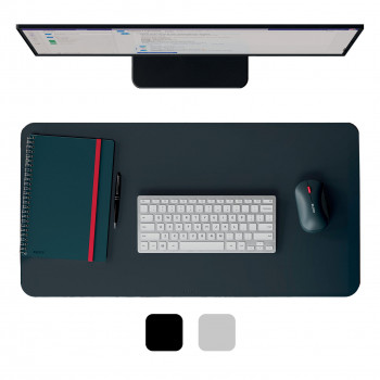 Leitz tapete de secretária, 700 x 360 mm, couro reciclado, liso, cinzento-escuro (5385-00-89)