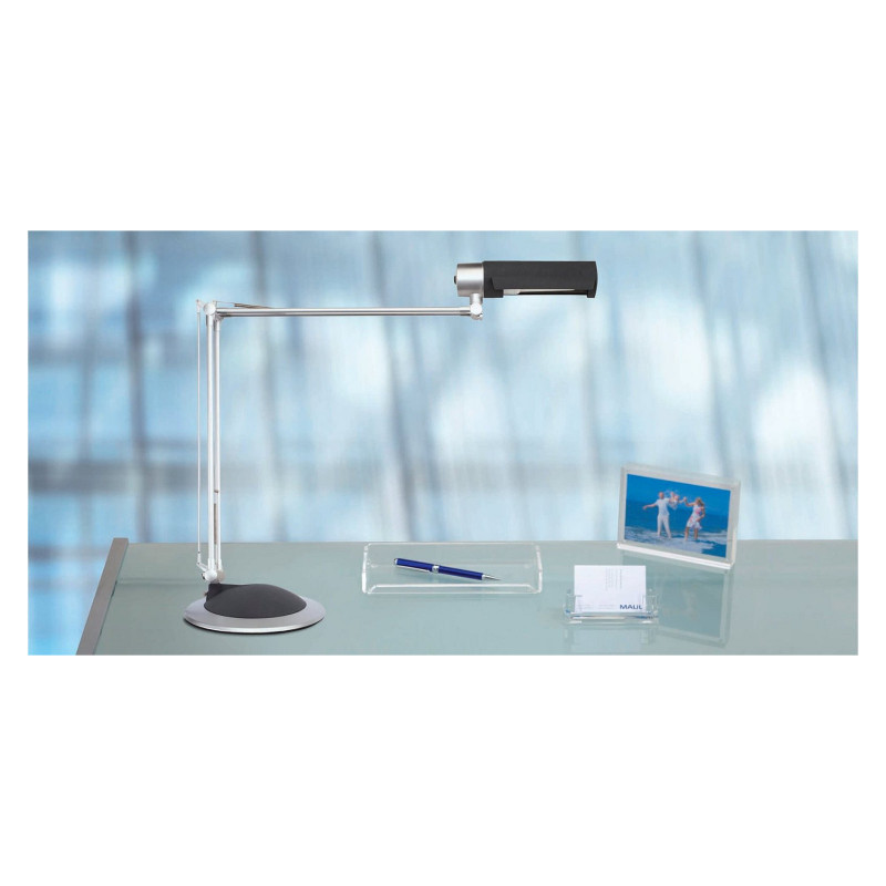 MAUL MAULoffice candeeiro de secretária LED, 9,5 W, prateado