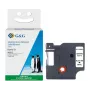 Fita de seda G&G Ninestar compatível com Dymo D1 / 46012
