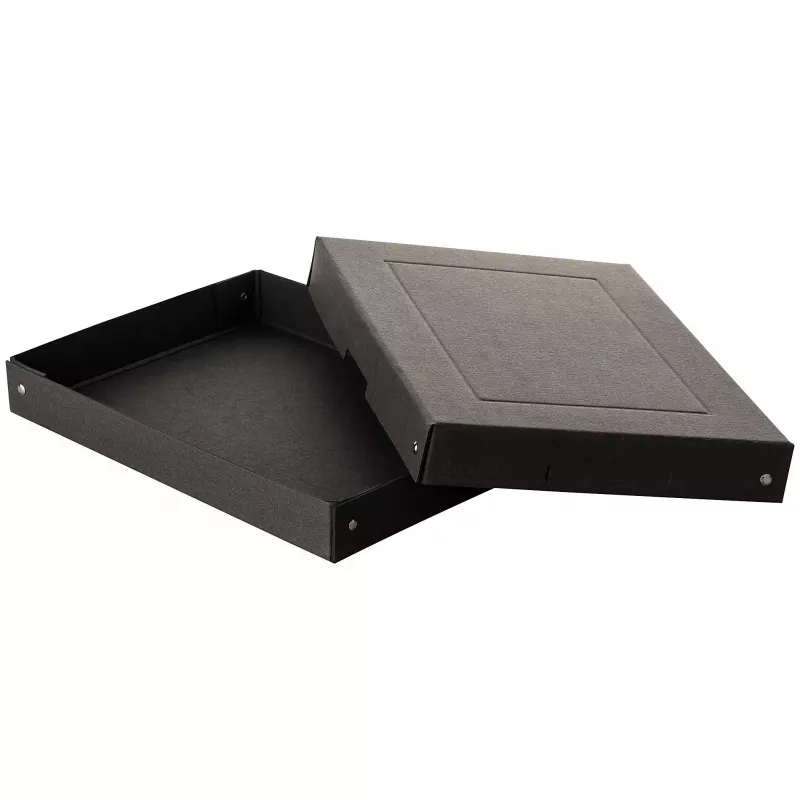 Caixa de armazenamento FALKEN PURE 500 folhas, 24 x 32 x 4 cm, preta