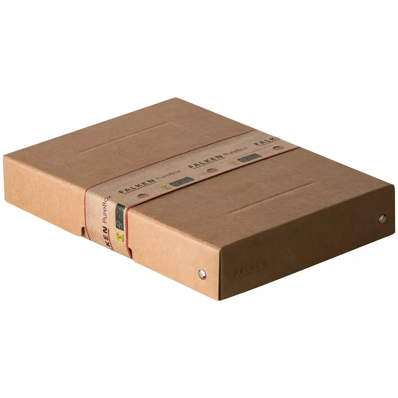 Caixa de armazenamento FALKEN PURE 500 folhas, 18 x 25 x 4 cm, castanha