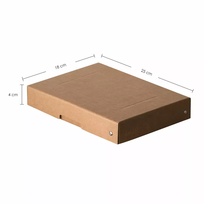 Caixa de armazenamento FALKEN PURE 500 folhas, 18 x 25 x 4 cm, castanha