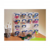 Caixa de arrumação Really Useful Box com 16x caixas de 0,3 l, 37,5 x 12,5 x 31,0 cm, transparente