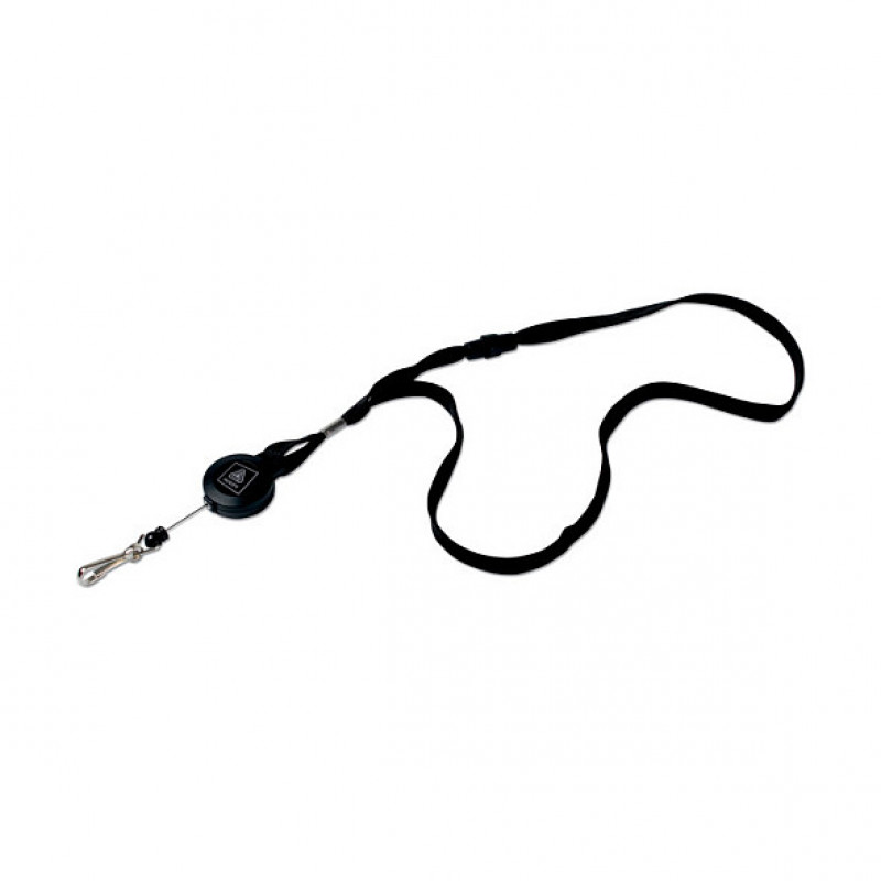 Lanyards Avery Zweckform 4830 com mosquetão, preto, 10 unid.