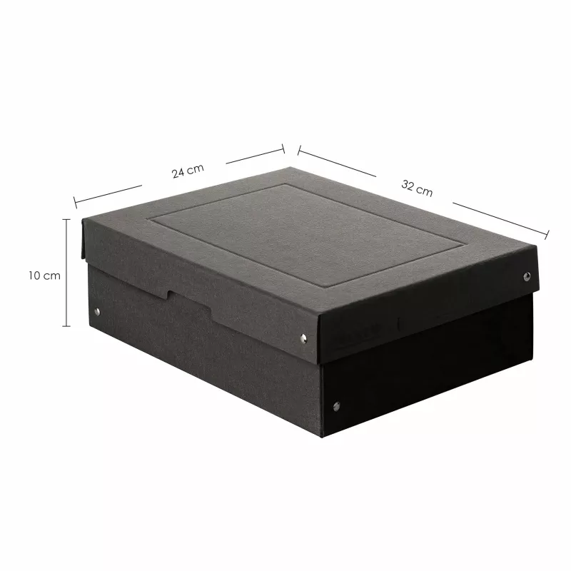 Caixa de arrumação FALKEN PURE 7,0 l preta 24,0 x 32,0 x 10,0 cm
