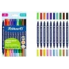 Marcadores Pelikan Colorella Twin cores sortidas, 10 unid.