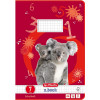 Caderno escolar Herlitz A4, 16 folhas, quadriculado (linha 07), FSC