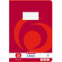 Caderno escolar Herlitz A4, 16 folhas, quadriculado com margem (linha 26), FSC Mix