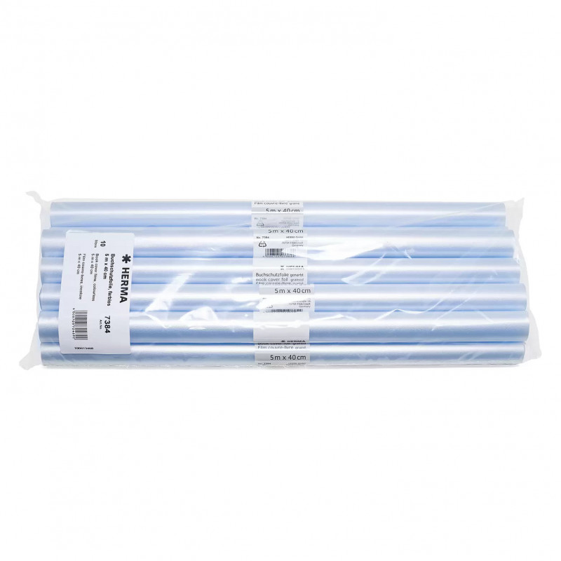 Película protetora para livros HERMA incolor, largura 40 cm - 5 m de comprimento