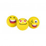 Borracha WEDO SMILEY, amarela, 3 designs numa caixa