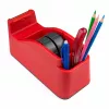 sax design dispensador de fita de mesa, vermelho/branco