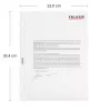 Falken capas de documentos DIN A4, 0,05 mm, cristalino