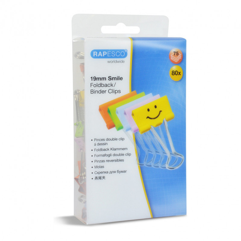 RAPESCO® molas foldback cores sortidas 1,9 cm