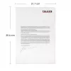 Falken capas plásticas DIN A4, superfície texturada, 0,09 mm, transparente