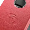 Dossiê herlitz lombada 8 cm DIN A4 cartão vermelho marmorizado