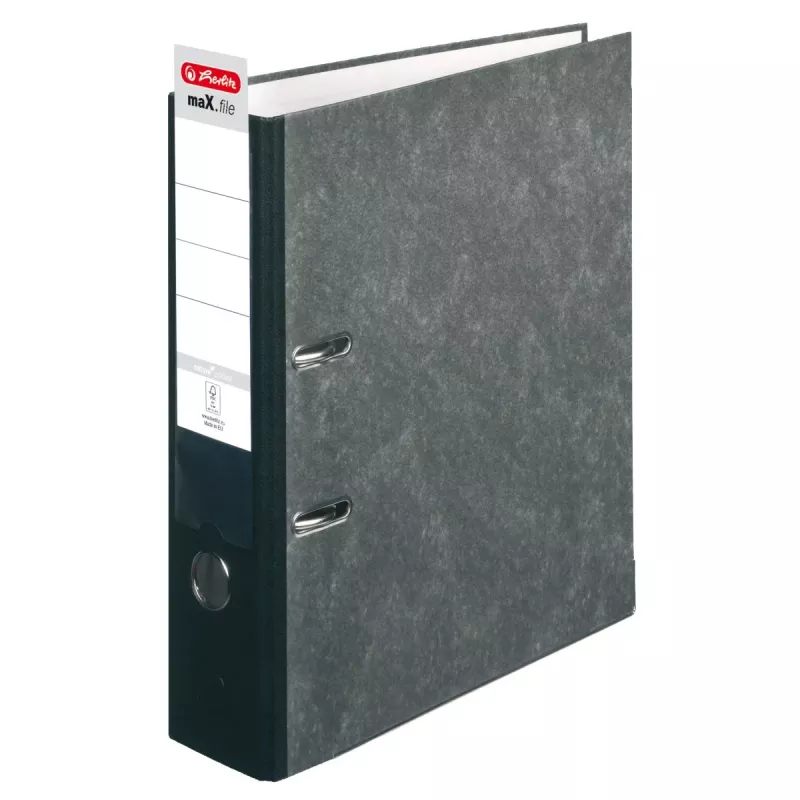 Dossiê Herlitz maX.file nature pock A4, 8 cm, revestimento marmoreado