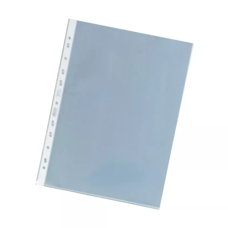 Capas perfuradas herlitz DIN A4, transparentes, 0,085 mm PP, furação Eurolochung, abertas em cima