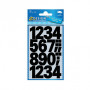 Números autocolantes AVERY Zweckform 3785 números, preto, 25,0 mm, 48 etiquetas