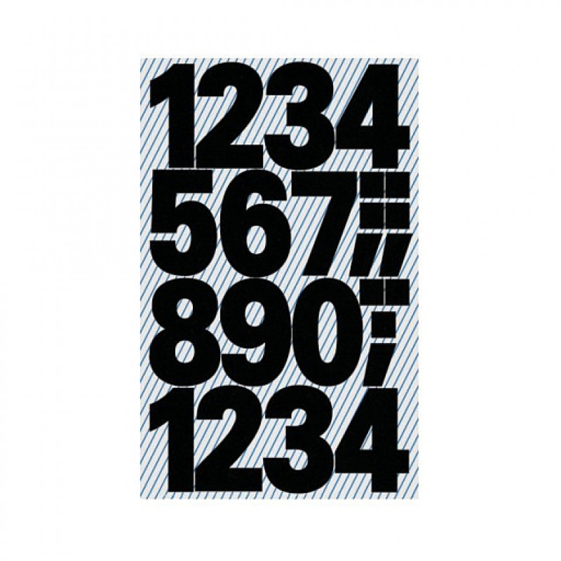 Números autocolantes AVERY Zweckform 3785 números, preto, 25,0 mm, 48 etiquetas
