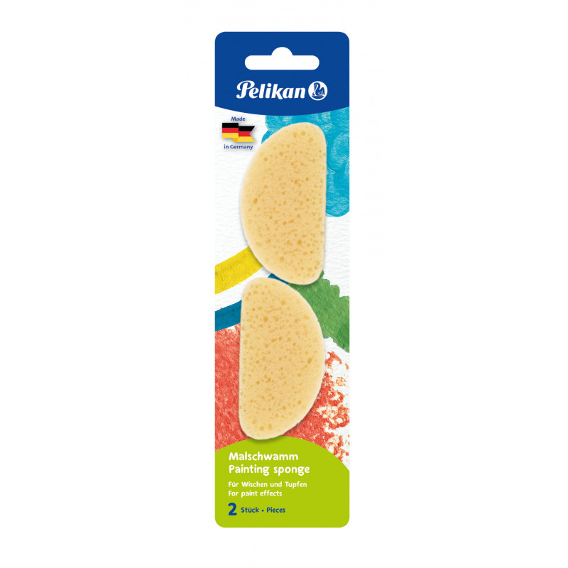 Pelikan esponjas de pintura amarelas