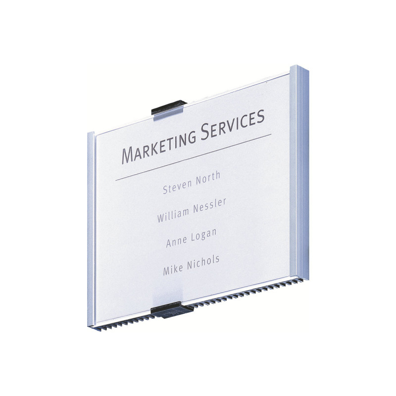 Durable INFO SIGN placa de porta, 210 x 148,5 mm, prateado metálico (480523)