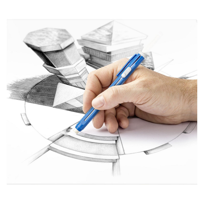 STAEDTLER Mars plastic 528 50 Borracha Lápis, Recarregável, Azul