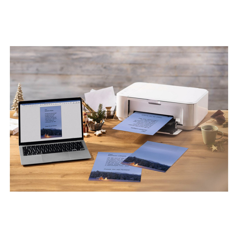 Papel de carta de Natal SIGEL motivo capela de Natal DIN A4 90 g/m² 100 folhas