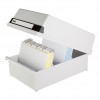 Ficheiro de fichas HAN com tampa DIN A5 para 1.300 fichas, cinzento (955-11)