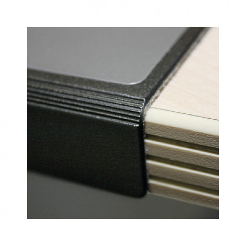 Tapete de secretária DURABLE 65,0 x 52,0 cm preto