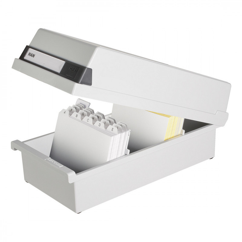 Ficheiro de fichas HAN A6 para 1300 fichas, cinzento