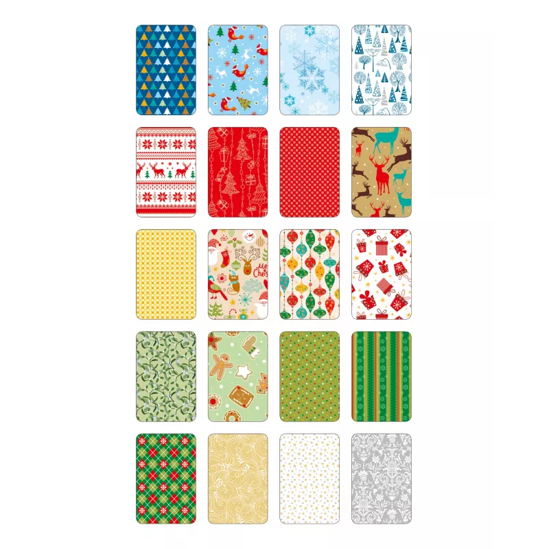 Bloco de motivos Natal folia, 270 g/m², cores sortidas