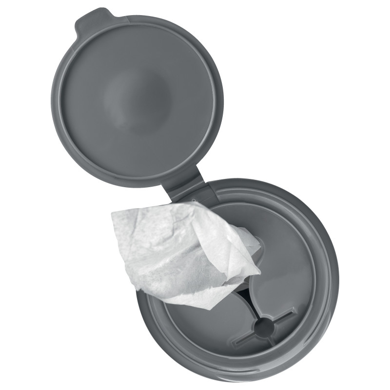 Toalhetes de limpeza para quadro branco Nobo, distribuidor em plástico reciclado, 100 toalhetes