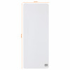 Mini quadro branco nobo, 14 x 36,5 cm