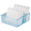 Ficheiro de fichas HAN A8 DIN A8 300 fichas azul-transparente
