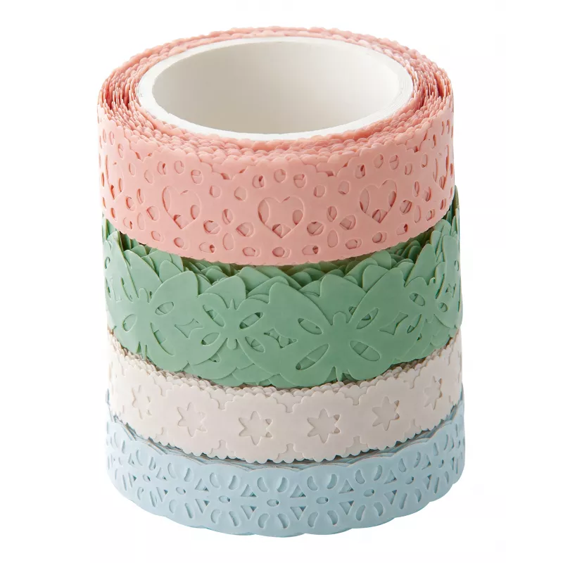 Conjunto de fita Washi Deco folia, 4 x 5 m, pastel