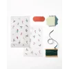 Sacos de fundo em PP folia A FLORAL CHRISTMAS, 14,5 x 23,5 cm