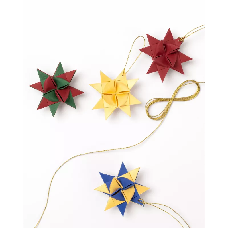 Papel de dobragem folia para estrelas de Fröbel, mini, mistura colorida
