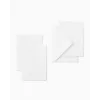 Cartões dobráveis folia, 5 cartões, branco