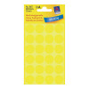 AVERY Zweckform etiquetas de marcação 3007, amarelo, Ø 18 mm, 96 unid.