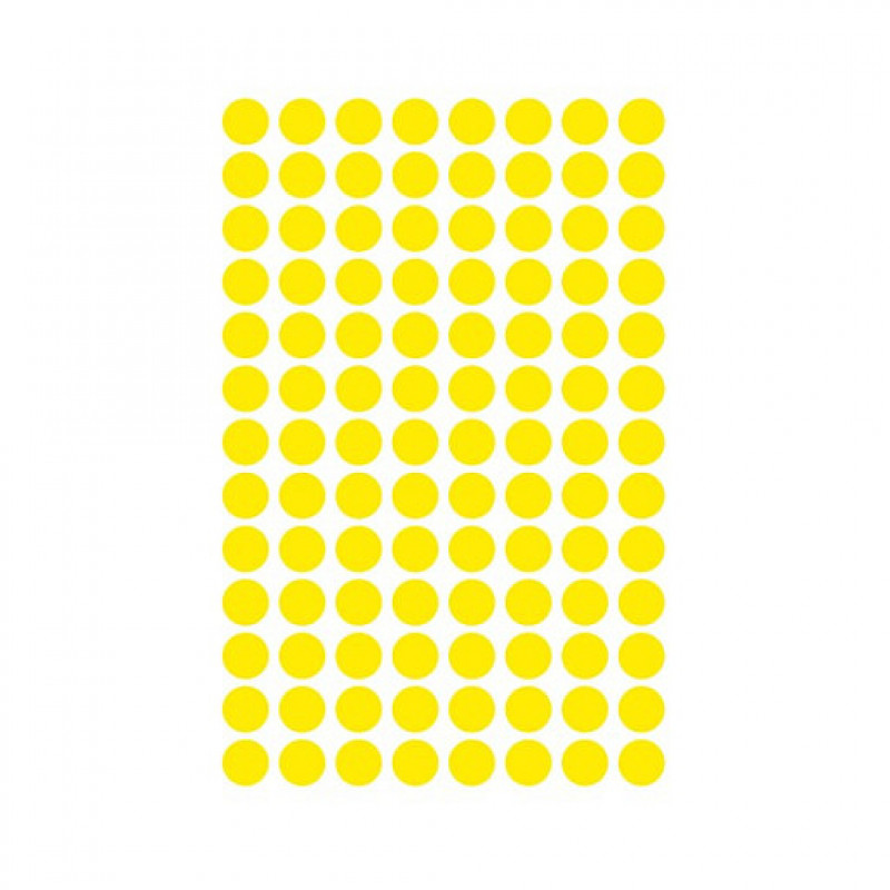 AVERY Zweckform etiquetas de marcação 3013, amarelo, Ø 8 mm, 416 unid.