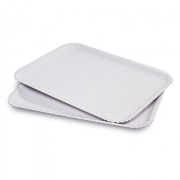 Guardini pratos de servir em papel vegetal Easy Bake, branco, 23 x 31 cm, conjunto de 3